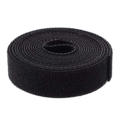Happyyami Cinta de Fijación para Jardinería de Nylon Negro, Amarre Ajustable y Reutilizable para Plantas y Árboles, Rollo de 1 Unidad Adecuado para Jardín y Tienda de Flores