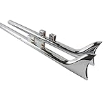 Suitable for 36” Fishtail Slip-On Exhaust Pipe for Harley Touring Road King...