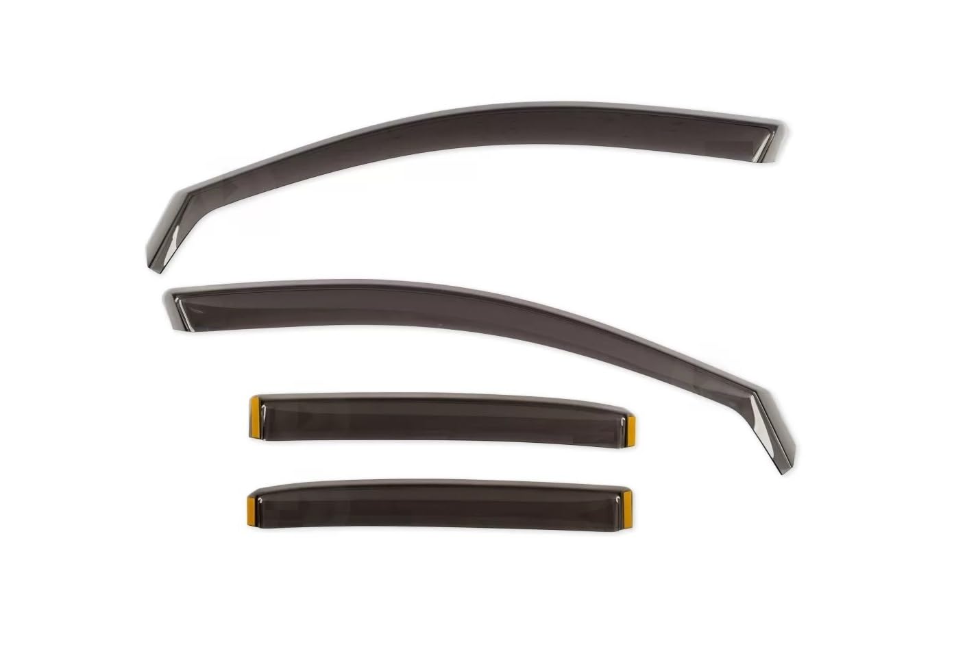 Kit 4 Deflettori Aria Nero Fumé Trasparento Antivento per Finestrini Laterali Anteriori e Posteriori Compatibile con VW T-Cross 2019-2025