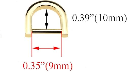 Miniatura 3 de HAHIYO Anillos en D con grillete de tornillo, herradura en forma de U, llavero con tornillo en ambos lados, alineado para bolsa de correa