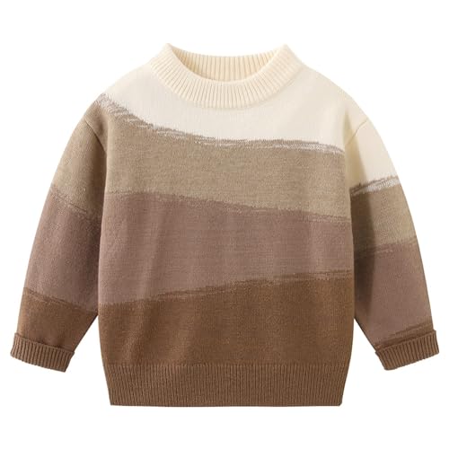 Boys Girls Cotton Sweater Autumn Winter Soft Warm Bottoming Pullover Kids Crewneck Long Sleeve School Uniform