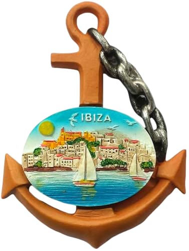 3D Ibiza Spanien Kühlschrankmagnet Ankerform Reiseaufkleber Souvenir Zuhause & Küche Dekoration Spanien Kühlschrankmagnet