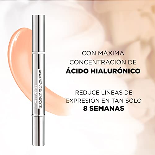 L’Oréal Paris Augenpflege - Concealer, Abdeckstift gegen Augenringe, Mit Hyaluronsäure und Vitamin C, Perfect Match, 3-5.5R - Peach, 2 ml