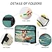 ALAZA Surfing Bulldog Expandable Filing Folder Storage Organiser Box Files, 13 Pockets Zip Filing Folders for Home or Office Documents