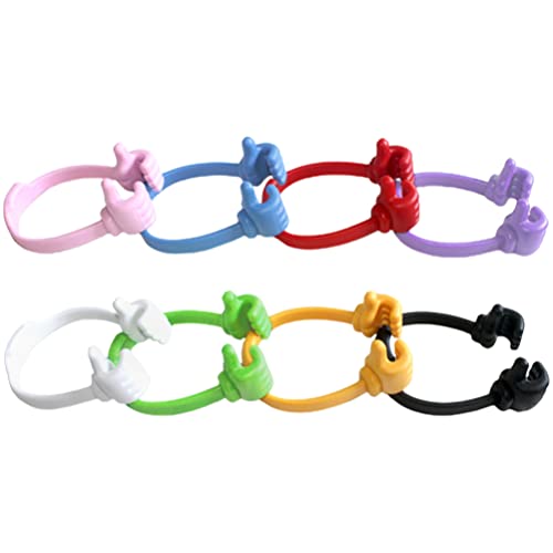 Homoyoyo 8 Stücke Daumen Hoch Telefonständer Tisch Handyhalter Tablet Ständer Wiege Faul Handy Daumen Halterungen Handy Unterstützung Rack für Zuhause Schlafzimmer Büro Auto Cover