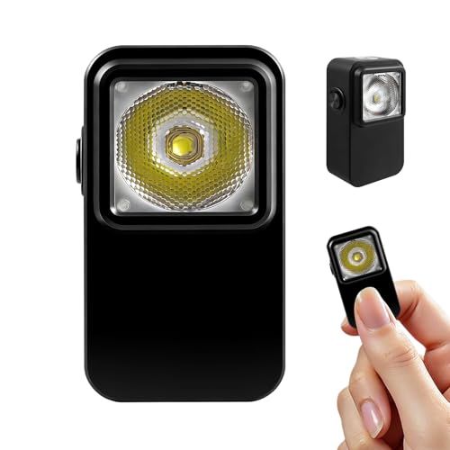 irillaNove EDC Flashlight Clip-on Light, 360 Lumens Rechargeable Compact Pocket Clip Light, Dual Sources Magnetic Lights for Signaling, Cycling, Outdoor or Indoor Use