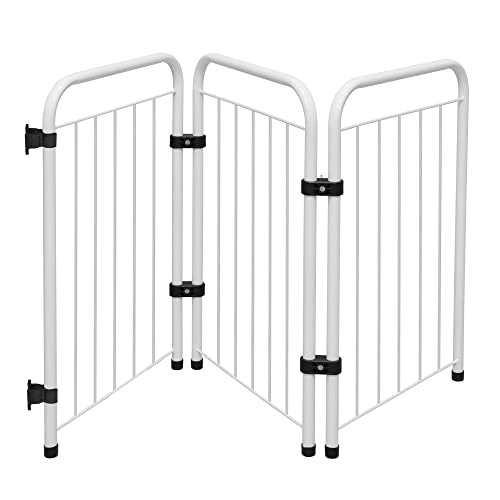 AÇOMIX Cercado Para Cães Pequenos Branco -