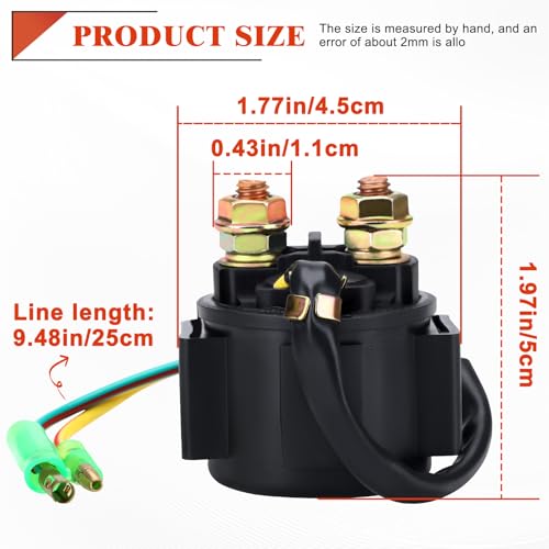 Image of Starter Solenoid Relay for Honda 250ex Recon 250 1997-2001 / TRX400EX 400ex Sportrax 400 1999-2008 / TRX300EX 300ex Sportrax 300 1993-2006
