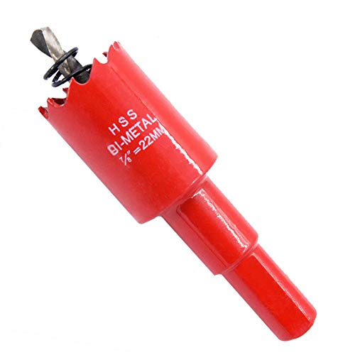 ホールソー、バイメタルドリルビット、電動ドリルツール、LAIWEIホールカッター、木材の穴あけに使用、薄い金属板、アルミニウムプロファイル、PVCおよびその他の材料、切断直径22mm