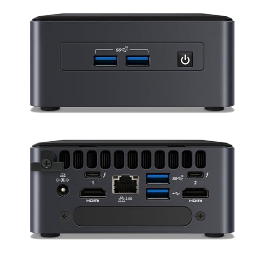 WEELIAO Intel NUC 11 Pro NUC11TNHI7 Mini Desktop Home & Business Mini PC Core i7-1165G7 Processor,Intel Iris Xe Graphics,Wi-Fi 6,16GB RAM 1TB SSD, Windows11 Pro