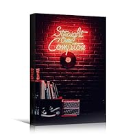 Canvas Wall Art Light Quotes Bedroom Industrial Inspirational Modern Art Multicolor Neon Photography Quotes Urban - 12x18 inches