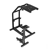 Breite Kompatibilität: Dieser Lenkradständer passt für Logitech G25, G27, G29, G920; passt für Thrustmaster T300RS, TX F458 und T500RS; andere Räder können geklemmt werden. Hinweis: Rad, Schalthebel und Pedale nicht im Lieferumfang enthalten.