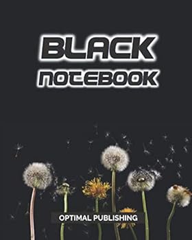 Paperback Black Notebook: Black Graph Paper For White, Fluorescent, Glitter and Metallic Gel Pens - 8" x 10" Journal Book
