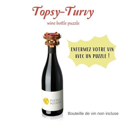 Puzzle Potato - Casse-tête pour Bouteilles de vin - Jeu de réflexion pour Adultes - Casse-tête pour Bouteilles - Idée Cadeau Unique pour Les Anniversaires – vue 2