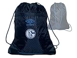 UMBRO Unisex – Erwachsene FC Schalke 04 UX Accuro Turnbeutel, dunkelblau/weiß, OneSize