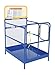 Vestil WP-3648 Steel Work Platform, 1000 lb Capacity, 36" x 48", Powder Coat Blue, not for use in California
