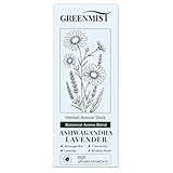 GREENMIST Ashwagandha Lavender Herbal Aroma Stick, Plant-Based Botanical Scent Accessory, Portable Silicone Stick, Chamomile Rhodiola Notes, Blue, 800 Aroma Moments, 1 Pack