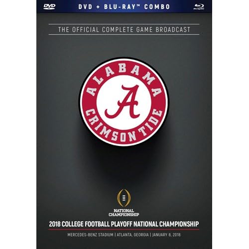 2018 CFP Alabama National Championship Dvd/Blu-ray Combo