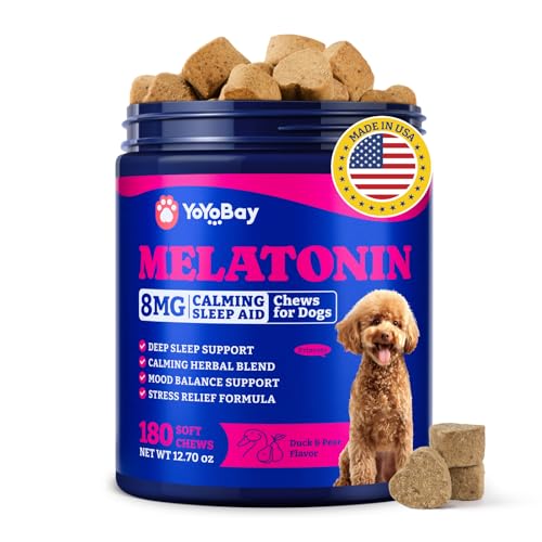 Advanced Melatonin for Dogs - 180 Dog Melatonin Calming Chews