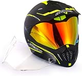 NENKI Full Face ATV Helmets Adult Dual Sport Helmet for Men Women Off Road Dirt Bike Enduro Motocros