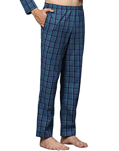 Image of B STORIES Men's 100% Cotton Full Sleeve PJ Set - Checkered Nightwear Set | Soft Loungewear | Comfortable Sleepwear | Stylish Casual Home Wear Shirt & Pant (S-XXL)