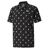 PUMA GOLF Men's Standard Mattr Moving Day Polo, Puma Black, Triple Extra Large