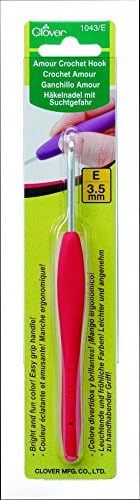 Clover Amour Easy Grip Crochet Hook - 3.5mm