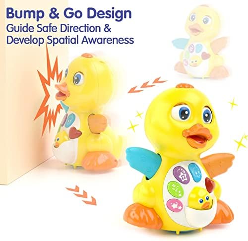 HOLA Baby Toys for 1 Year Old Girls Boys Gifts, Baby Toys 12 Months Yellow Duck Dancing Singing Crawling Baby Toys 6 Months Plus 6 12 18 Months, Baby Boy Girl Gifts for 1 2 3 Year Olds Kids Toddlers
