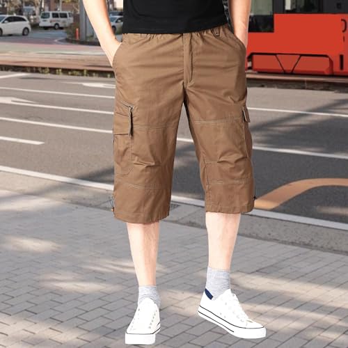 Shorts cargo para hombre debajo de la rodilla miniatura 2