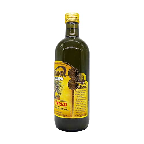 Paesanol Organic Unfiltered Extra Virgin Olive Oil 33.8 Fl Oz Glass #TOP3