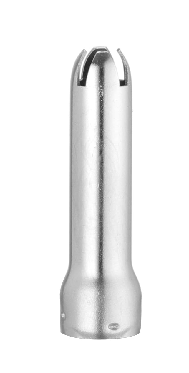 HENDI Sifone da cucina a doppia parete – 0,5L – Per panna montata, mousse, salse calde e fredde – 3 beccucci, spazzolino per la pulizia – ø95x(H)275mm – Acciaio inox