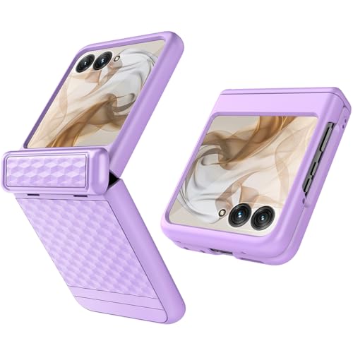 Coque rigide Motorola Razr 50 violette抗震 protection intégrale écran externe
