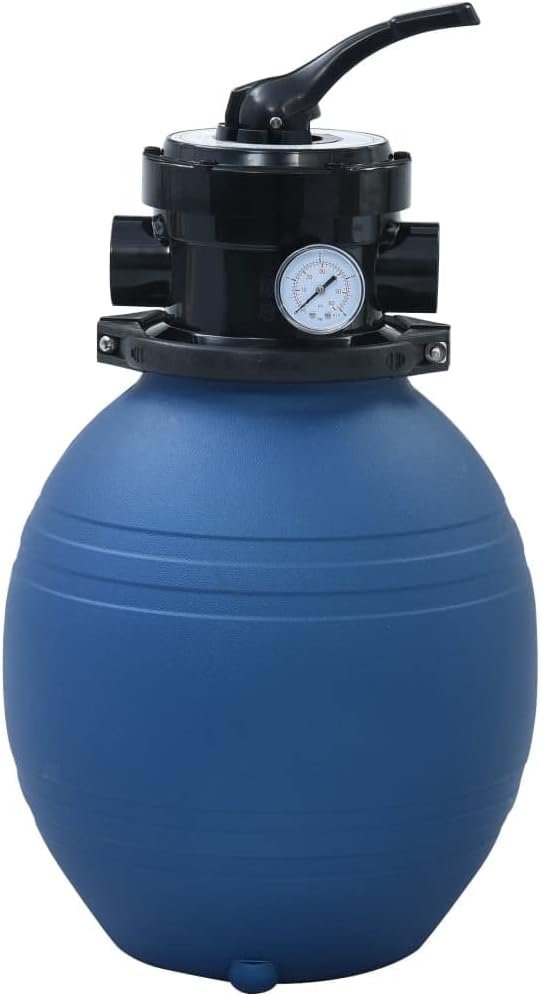 SKM Sand Filter Blue High-Density polyethylene 11.8 in Durable,Blue (Weight 8.31KG)