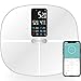 O'DOR cyfrowa waga łazienkowa z funkcją Bluetooth, z dużym wyświetlaczem, skład ciała, częstotliwość uderzeń serca, wskaźnik tętna i balans ciała z bezpłatną aplikacją (396 lb/180 kg)