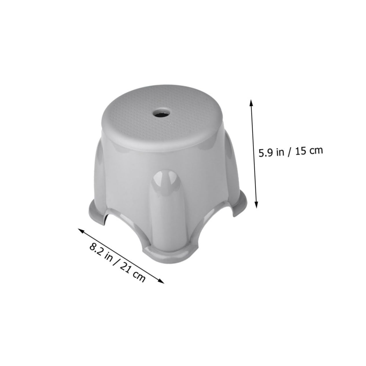 Happyyami and Girls Stool Set of 3 Pp Material Stool Anti-Slip Multipurpose Use in Bathroom Kitchen Living Room