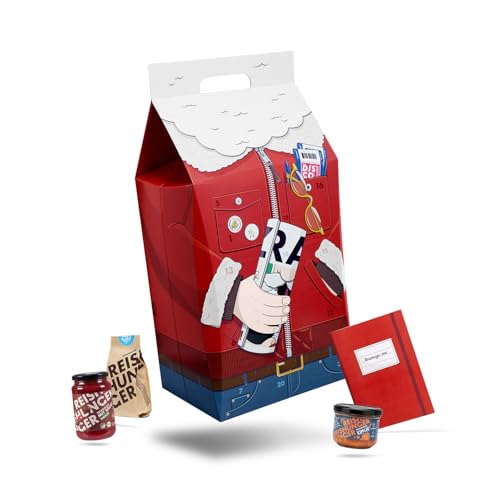 Reishunger Adventskalender 2025 | Grundzutaten & Inspirationen in Originalgröße für leckere Rezepte | Veganer Kochkalender mit 24 Überraschungen | Gewürze, Saucen, Reis uvm.