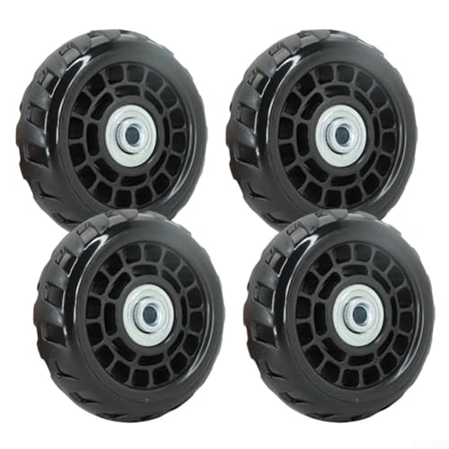 Plastic Suitcase Wheels 4 Pack Replacement Rollers for All Types of Travel Bags