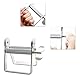 Gotetiso Tubenquetscher Metall Tubenausdrücker Tube Press Tube Squeezer Tubenpresse Zahnpasta Quetscher Zahnpasta Squeezer Zahnpastaspender aus Edelstahl Tubenquetscher für Alle Tube Silber
