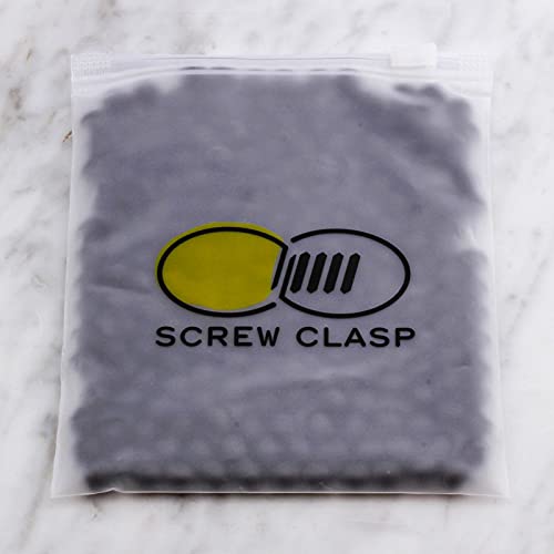 Screw Clasps For Amber And Gemstone Beads Jewelry | Twist Clasps For Beaded Bracelets And Necklaces | Screw Closure | Amber Colours - Glossy Finish (Cognac Cog8) (Elipse) #TOP6