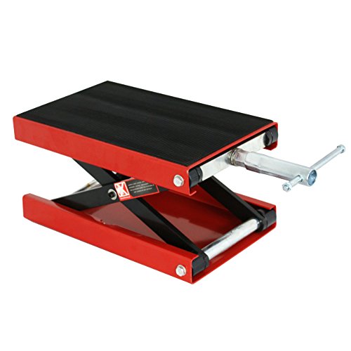 Smartxchoices SC1531 Motorcycle Lift 1100 Lb Capacity Wide Deck Motorcycle Center Scissor Lift Jack Hoist Stand thumb #6