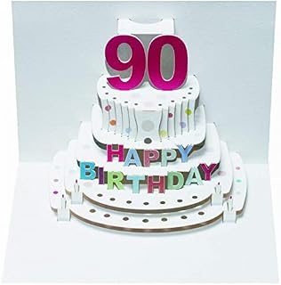 Forever Cards Pop Up Birthday Card 90th Birthday