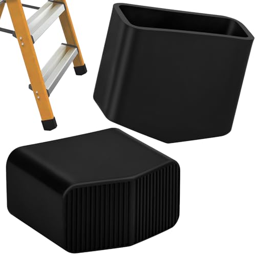 Pied Escabeau Embout Escabeau Embout Caoutchouc pour Echelle pour Échelles à Chevrons Échelles Télescopiques 20x40mm(2Pcs, 20 * 40mm)
