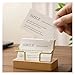 KAJHSTLOZ Business Card Holder Organizer Office Desk Display Stand Memo Counter Accessories Tabletop Shelf Home Wooden Card Holder Storage(Type-B)