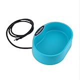 Beheizbarer Wassernapf für Haustiere​, 3.7L Anti-Biss Kabel, Automatische Thermostat Heizschale...