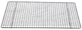 Professional Cross Wire Cooling Rack Half Sheet Pan Grate - 16-1/2" x 12" Drip Screen