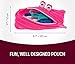 ZIPIT Monster Pencil Case for Girls, Cute Zipper Pouch for Kids Teens, Stationery Bag for School ,Pink