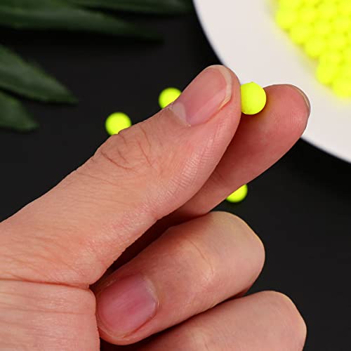 BESPORTBLE 100Pcs Fishing Lure Float Balls Foam Buoyancy Ball Bobbers Drift Ball Strike Indicator Yellow Popper Foam Ball Vertical Buoy Floats Fishing Floats Pike Float Mini Fishing Float Fishing - Image 2