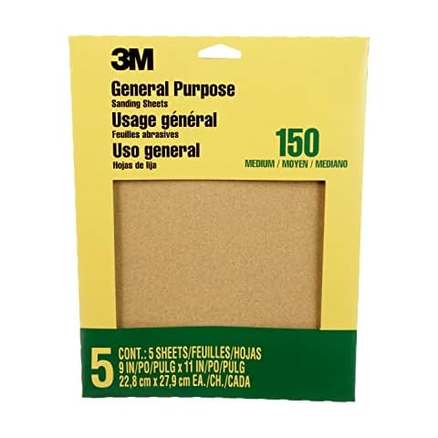 3M Medium Aluminum Oxide Sandpaper Pack Cover