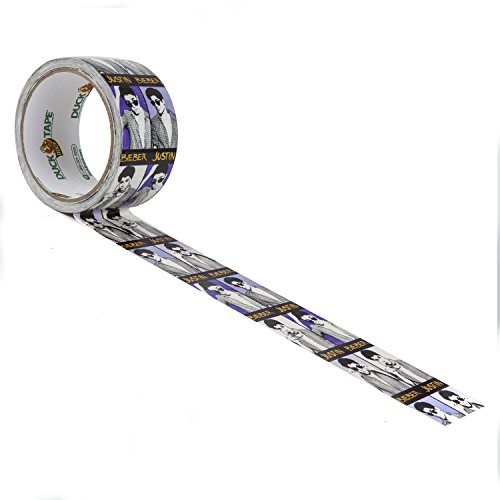 Duck Brand 281513 Justin Bieber Printed Duct Tape, 1.88 Inches x 10 Yards, Single Roll