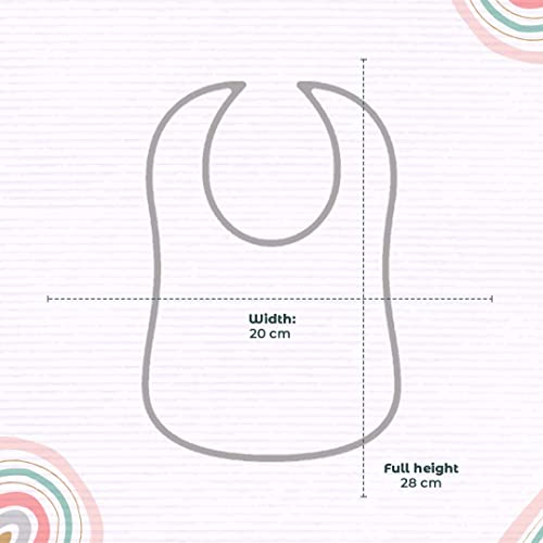 Image of ANTIL'S New Born Baby Cotton Printed Waterproof Apron /Bib Pack of 4